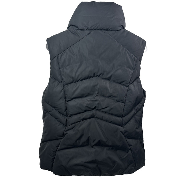 Under Armour Storm Down Vest Women L Black High Neck 1342793 Mid Length - Picture 2 of 9